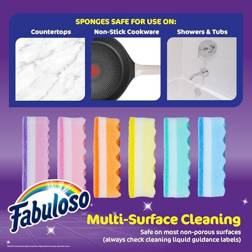 Fabuloso Scratch-Free Kitchen Dish Sponges - Image 6