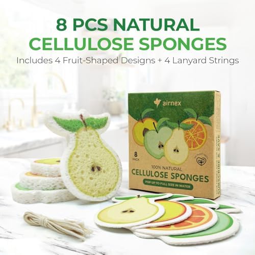 AIRNEX Biodegradable Cellulose Compressed Sponges Bulk - Image 2