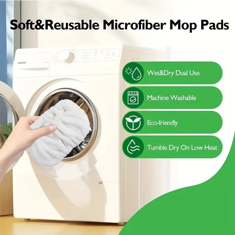 4pcs Reusable Microfiber Mop Pads - Image 5