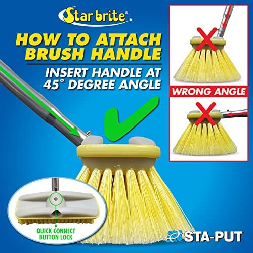 STAR BRITE 8-Inch Medium Bristle Wash Brush - Image 3