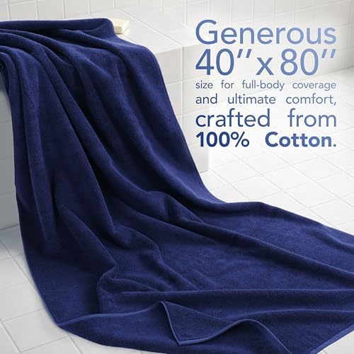 American Soft Linen 100% Cotton Luxury Turkish Towels, 40x80 XL Bath Sheet - Image 2
