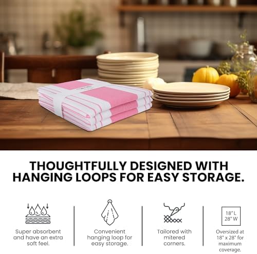 Stripe Kitchen Towels Decor Mordern Design Centreband Dish Towels Boho Stripe - Image 5