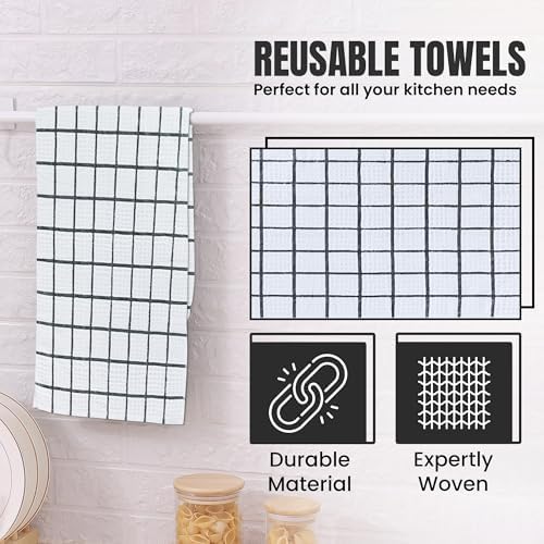 DecorRack Waffle Weave Kitchen Towels 15x25 in - Image 5
