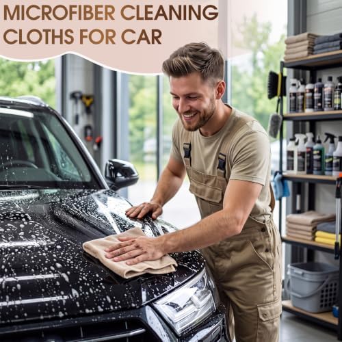 Nuenen Car Microfiber Clean Cloths, 16 x 16 Inch - Image 4