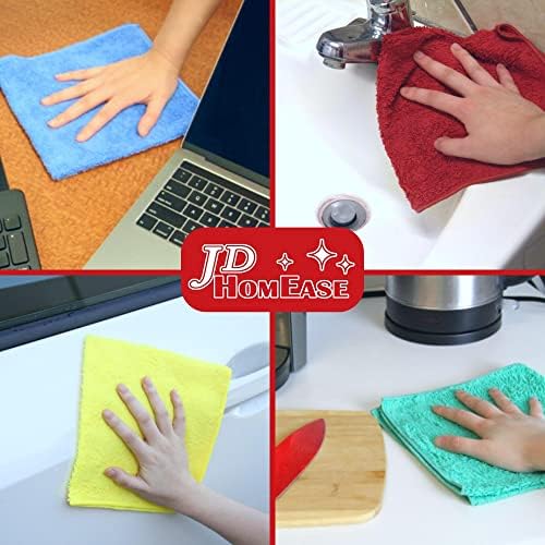 Microfiber Cleaning Cloths, 240 Pack, All-Purpose, Highly Absorbent, Washable - Image 6