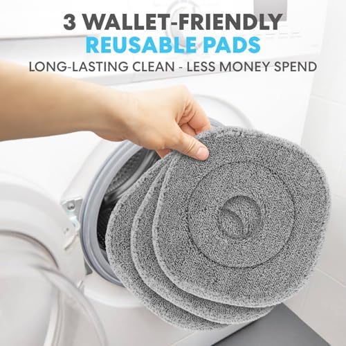 Simpli-Magic 360° Square Spin Mop and Bucket System – Dual Compartment - Image 5