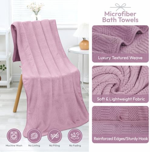 JML Microfiber Bath Towels, 2 Pack, 27x55 in - Image 3