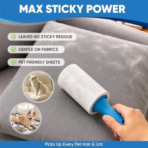 1200 Sheets Lint Roller for Pet Hair, Lint Remover Extra Sticky - Image 3