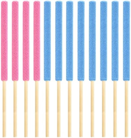 12 Pcs Microfiber Detail Duster Sticks, Mini Crevice Cleaning Tool by Unknown