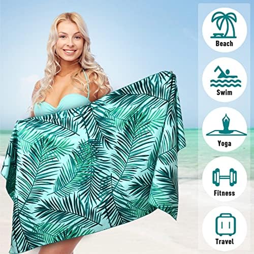 2 Pack Microfiber Beach Towel, Oversized Microfiber Pool Towel 75”x 35” - Image 3