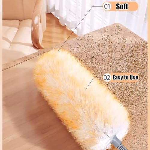 Feathers Duster 97" Long Telescoping Lambswool Duster - Image 6