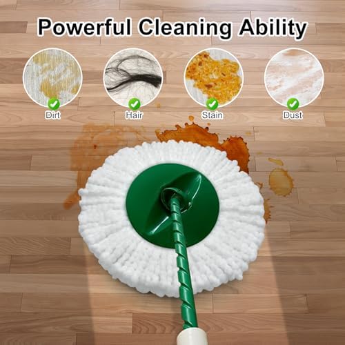 6 Pack Mop Head Replacement for Libman Tornado Spin Mop Reusable Microfiber - Image 5