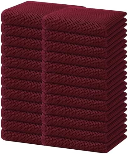 Homaxy 100% Cotton Waffle Weave Kitchen Dish Towels 24-Pack by Homaxy