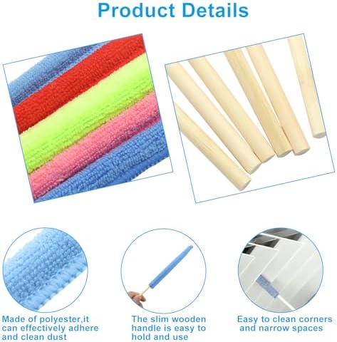 24 Pcs Microfiber Detail Duster Sticks - Image 4