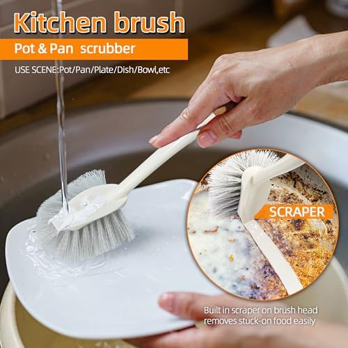 5-Pack Heavy Duty Scrub Brushes Set - Image 6