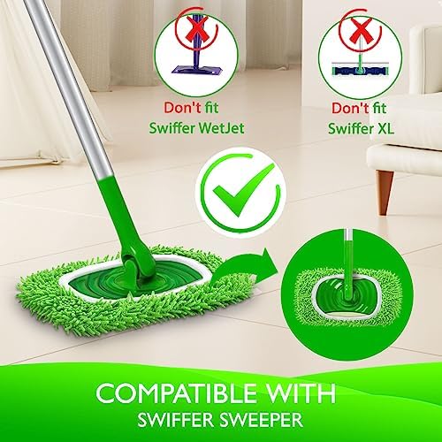 Reusable Microfiber Chenille Mop Pads - Image 2