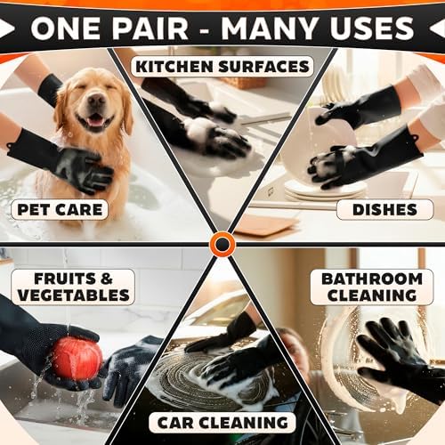 ALPENKOK Silicone Dishwashing Gloves - Image 5