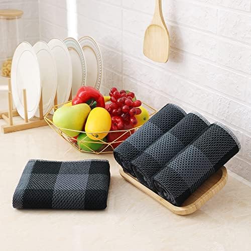 Homaxy 100% Cotton Plaid 8 Pack Kitchen Towels - Image 5