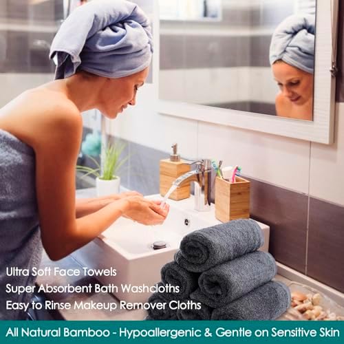 Wash Cloths 6 Pack, Reusable Face Towel - Image 3