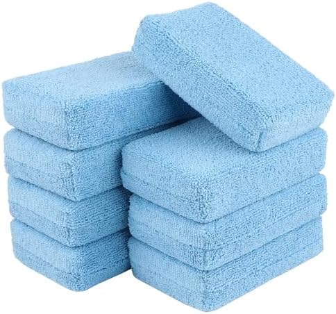 AIDEA Microfiber Applicator Pad-8 Pack, Car Wash Sponge by AIDEAHOME