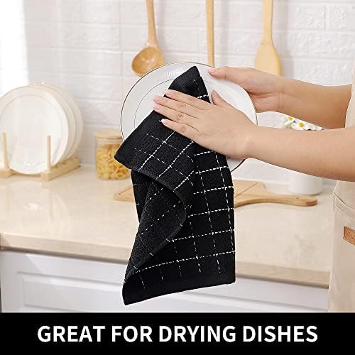 Homaxy 100% Cotton Terry Kitchen Dish Cloths, 6 Pack - Image 4