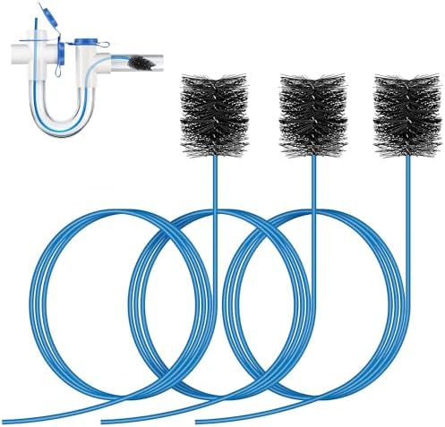 3 Pcs Condensate Trap Flexible Drain Brush, 48 Inch AC Drain Line Cleaning Brush by Gulfmew