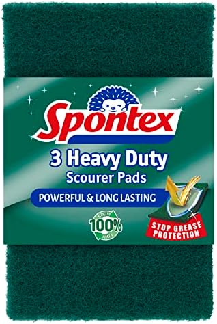 Spontex 3 Heavy Duty Scourer Pads by Spontex