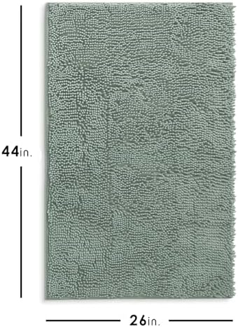Hearth & Harbor Bathroom Rugs, Chenille Bath Mat - Image 3