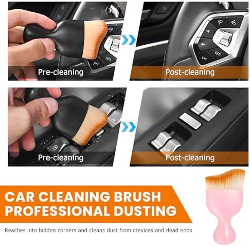 Car Detailing Brush, Scratch Free Soft Bristles Dust Brush Auto Interior - Image 6