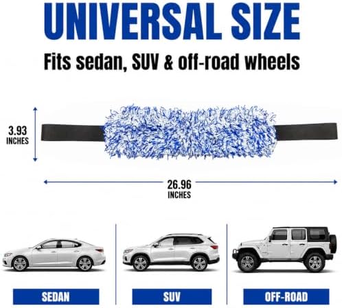 2PCS Microfiber Wheel Barrel Cleaning Brush, Highly Absorbent - Image 2