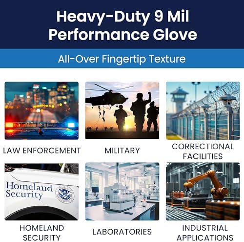 Adenna Dark Light 9 mil Nitrile Powder Free Exam Gloves, Large - Image 6