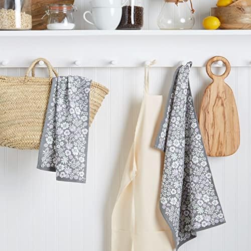 Martha Stewart Dual Purpose Kitchen Towel 2-Pack Set, Ditsy Floral - Image 2