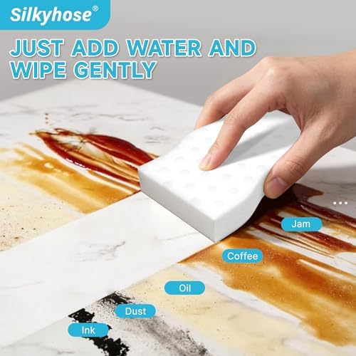 Silkyhose 30 Pack Melamine Sponge, 2X Density Magic Cleaning Eraser - Image 5