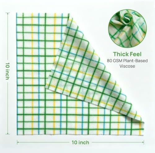 Disposable Multi-Purpose Cleaning Cloth 40 Pcs, Thickened & Absorbent Kitchen - Image 2