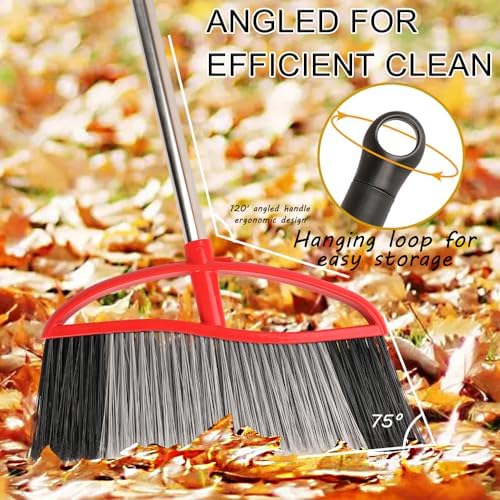15.7" Heavy Duty Outdoor Broom, Adjustable Handle - Image 6