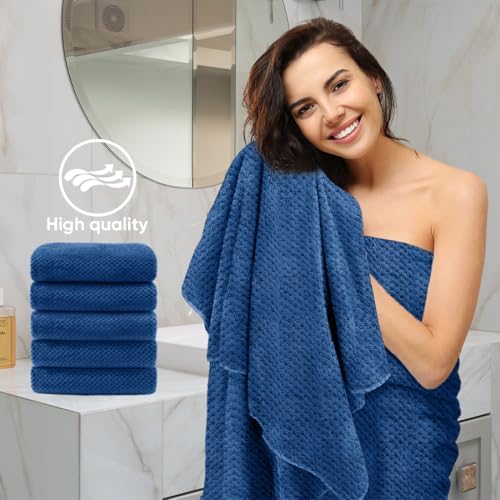 HOMEXCEL 6PK Bath Towel Set, 24x48 in, Absorbent&Quick Dry Towels - Image 5
