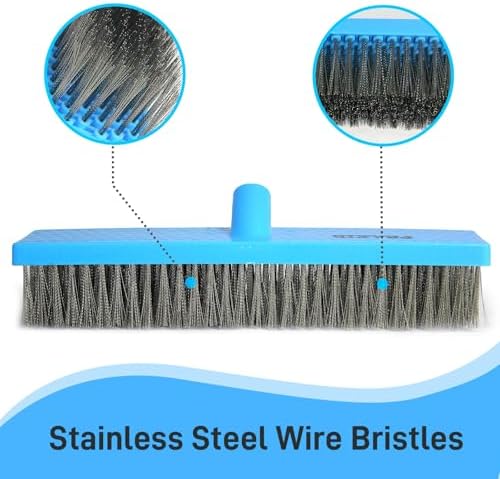 Stainless Steel Wire Broom Deck Scrubber Brush - Image 2