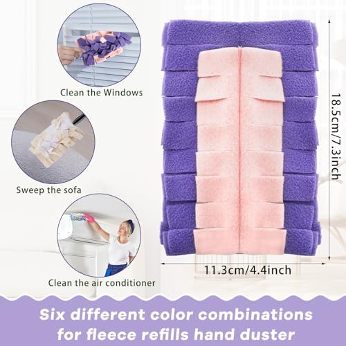 3 Pcs Reusable Duster Refills Washable Pads, Classic Color - Image 2