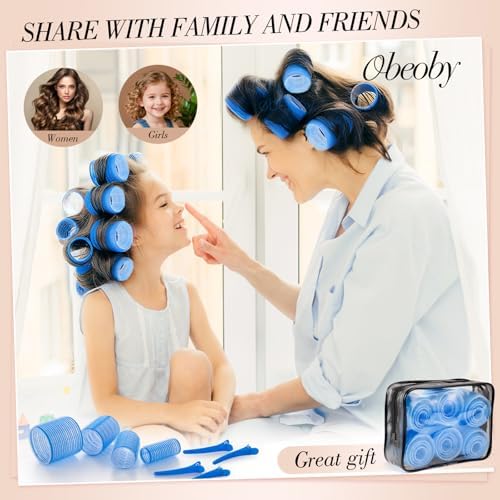 obeoby 4 Sizes Hair Rollers Curlers Set - Image 6