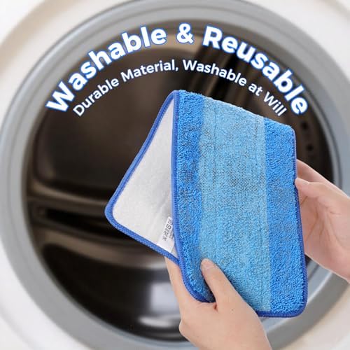 8-Pack 18 Inch Microfiber Mop Pads Compatible - Image 3