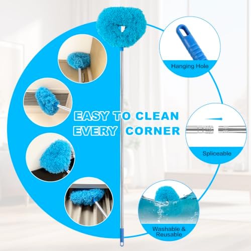 Ceiling Fan Cleaner Duster Reusable Microfiber Ceiling Fan Blade Cleaner - Image 3