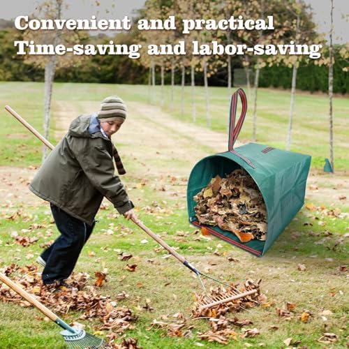 53-Gallon Large Reusable Heavy-Duty Dustpan-Type Leaf Collector Yard Bags - Image 6