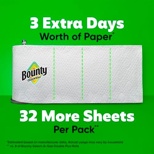Bounty Quick Size Paper Towels, 8 Family Rolls - Image 5