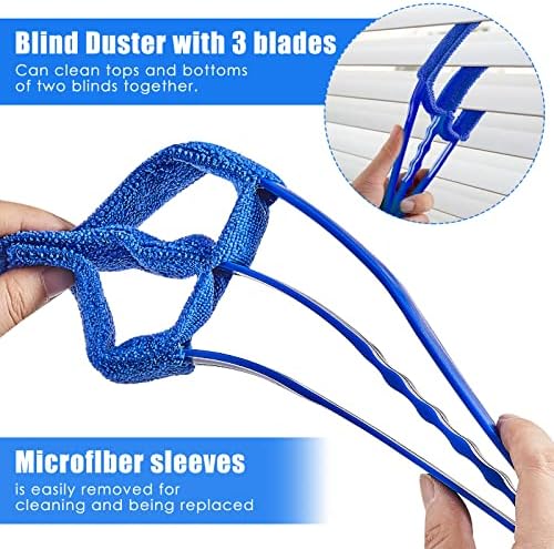 4 Pcs Window Blind Cleaner Tool, 7 Finger Blind - Image 2