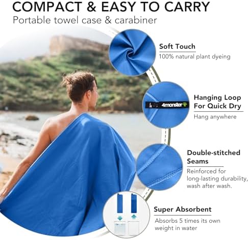 4Monster Quick Dry Travel Towel - Image 3