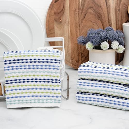 Ritz Pebble Bar Mop, Cool Blue Green, 4 Towel Set - Image 6