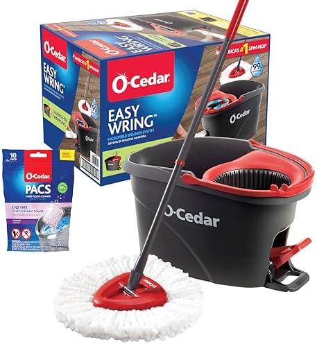 O-Cedar EasyWring Microfiber Spin Mop and Bucket Cleaning System + Lavender Pac by Unknown
