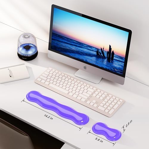 MOKURU Gel Keyboard and Mouse Wrist Rest Set, Comfort Ergonomic Wrist Support - Image 6