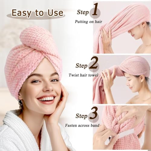 Microfiber Hair Wrap Towel for Women, Quick-Dry & Absorbent - Image 7