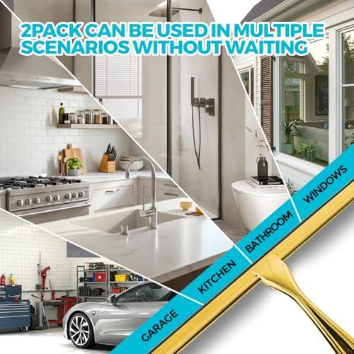 ALFLOD 2pcs Shower Squeegee for Glass Doors - Image 2